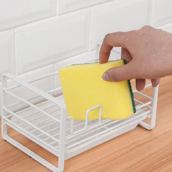 

drain storage rack home kitchen holder sink organizer for sponge & organization
