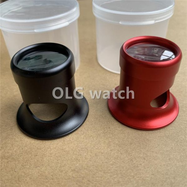 

repair tools & kits 10x eye magnifier loupe jewelry watch tool aluminum alloy monocular magnifying glass lens for watchmaker