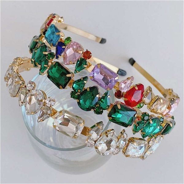 

style full hoop alloy fine edge headband bridal pressure hole, Black;brown