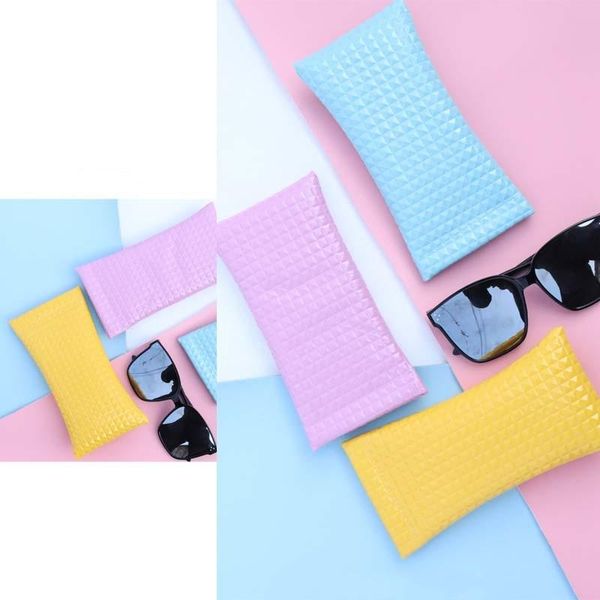 

storage bags simple square portable sunglasses bag glasses pu case pouch for cosmetic pencil phone mini wallet