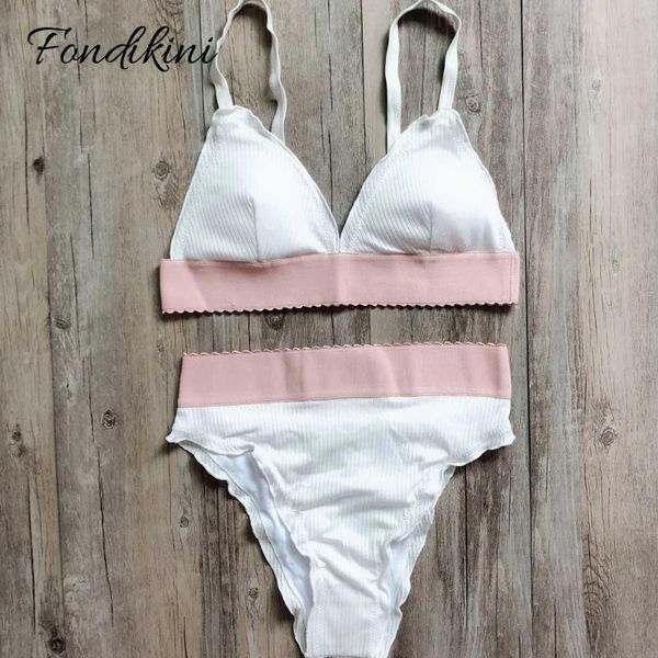 

bikinis set high waist swimwear women solid bikini 2021 two piece biquini swimsuit woman beachwear mujer traje de bano maio swimming
