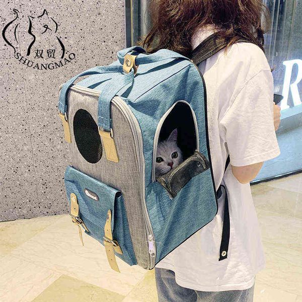 5 estilos Pet Backpack Cat Capack Gatos Bagpack Cães Pequenos Carregando Saco Para Bolsa De Cachorro Do Gatinho Produtos Portáteis 211120