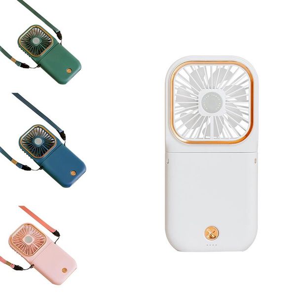 

folding fan hanging neck handheld small pocket student mini electric fans