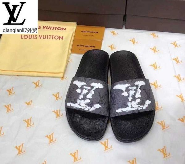 

slides men sandals slippers designer sneakers loafers sandals luxury 1dzf, Black