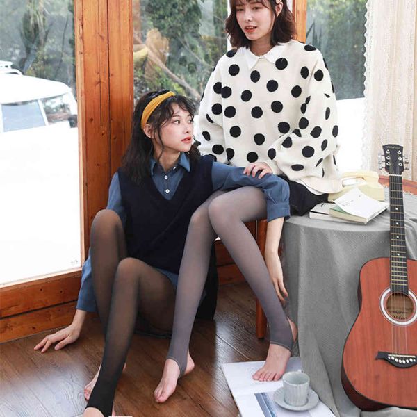 

leggings in autumn winter warm breathable thickened for external wear, Black