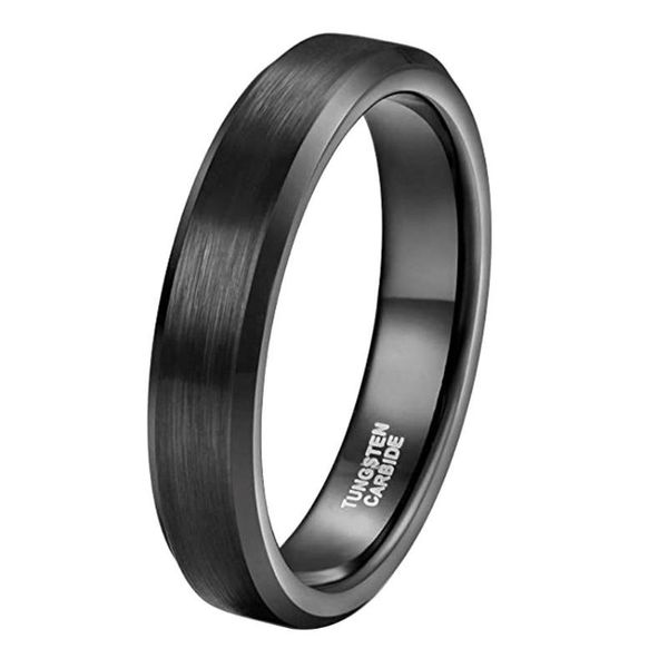 

cluster rings wedding engagement 4mm tungsten carbide band ring men women finger jewelry gift, Golden;silver