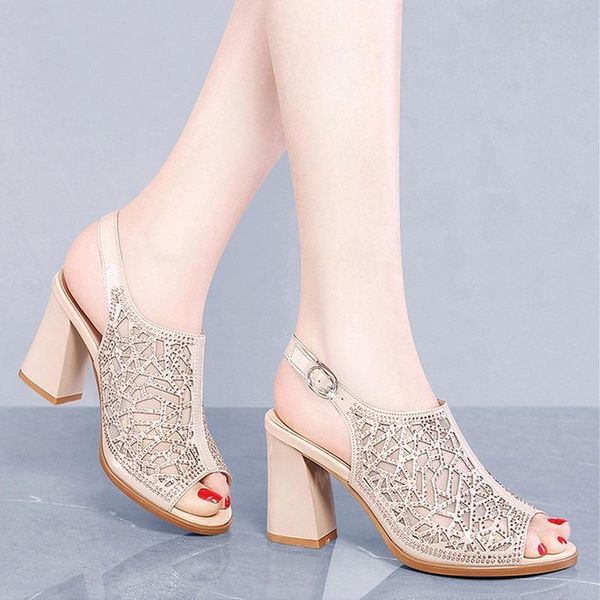 

women shoes summer comforty platform sandals mesh ventilation piscine mouth elegant pure color hight heel sand dress, Black