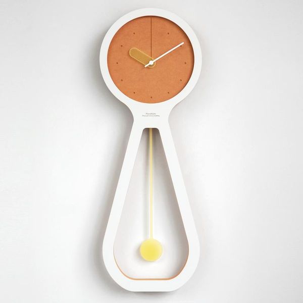 

wall clocks nordic luxury pendulum oversize clock personalized creative decor simple living room home saat decoration