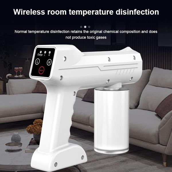 

watering equipments nano atomization disinfecting fogger wireless blue light nanos steam electric sprayer sanitizing machine household