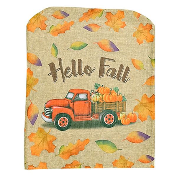 

chair covers print chairs harvests festival autumn cover for dining room living thanksgiving day set decoration #763