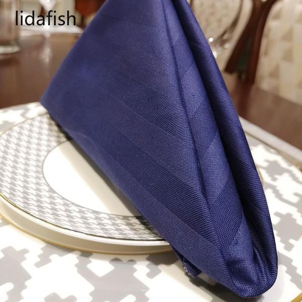 

lidafish 56x58cm wedding table napkin cotton polyester cloth napkins handkerchief for diner decor party favors