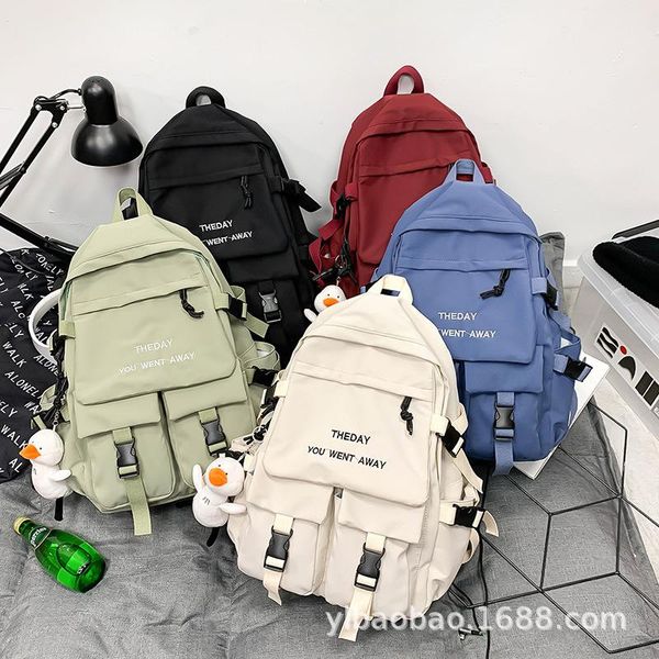 

backpack fashion trend student bag men's and women's same large capacity