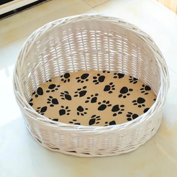 

cat beds & furniture rattan nest house cage net red dog kennel pet teddy tiberium summer four seasons universal removable and wash