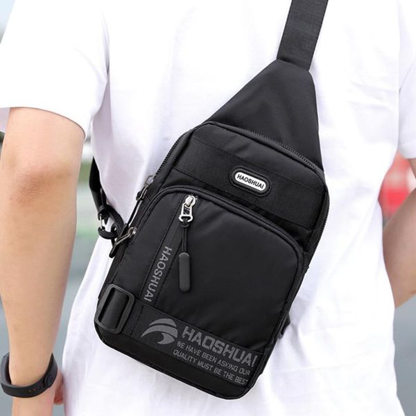 

backpack nylon rucksack travel men male sling knapsack shoulder bag crossbody chest bags daypack for military