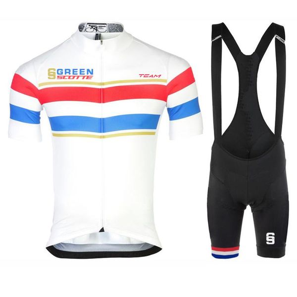 

racing sets 2021 summer white short sleeve mountain bike men's cycling suit comfortable clothes breathable tight 4xl, Black;blue