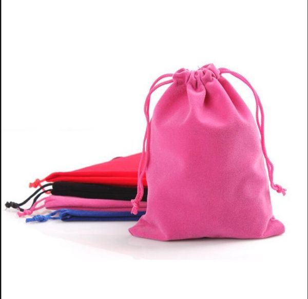 

gift wrap 50 pcs red pink blue gray flannel cloth high-end bag vanilla drawstring baby shower packaging