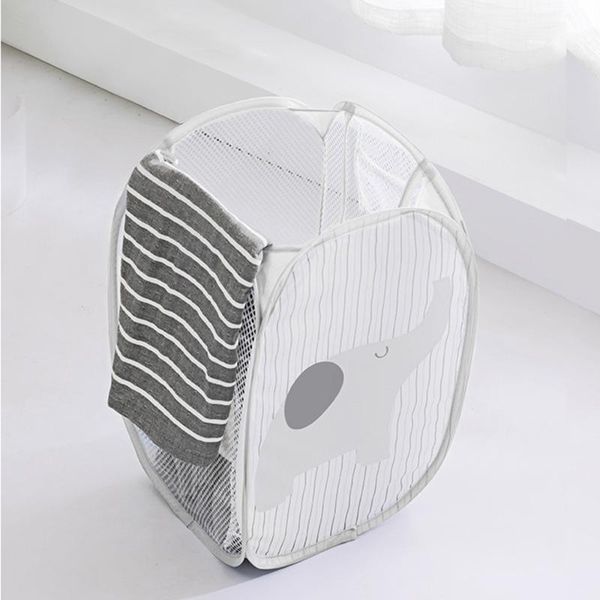

portable cartoon home foldable clothes storage baskets laundry basket high capacity & organization