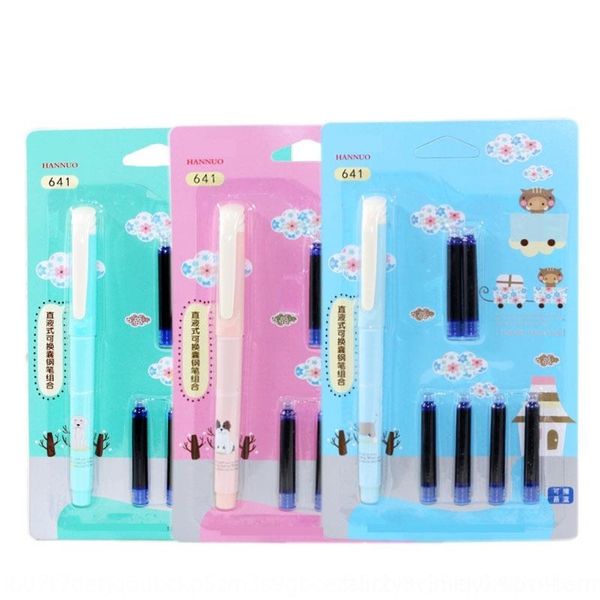 

np0 41 direct liquid change student writing set one 641 direct liquid ink change studentpen with fountain pens 6 ink blue