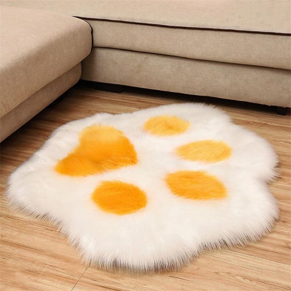 

carpets plush carpet for living room rug thick bed anti-slip floor white soft rugs long hair kids mat