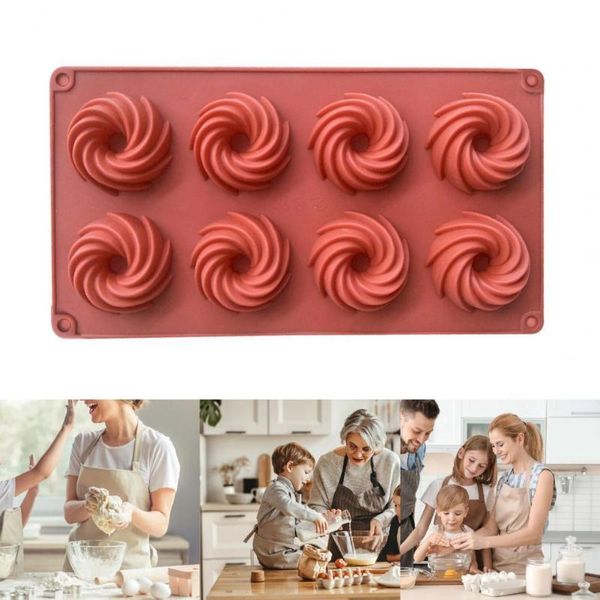 

craft tools useful pastry truffle jelly cheesecake 3d swirl shapes mold baking supplies mousse easy release for family