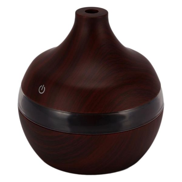 

humidifiers usb 300ml aroma humidifier aromatherapy wood grain 7 color led lights electric essential oil diffuser