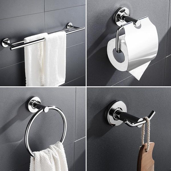 

bath accessory set bathroom accessories stainless steel polish toilet paper holder robe hook towel bar ring