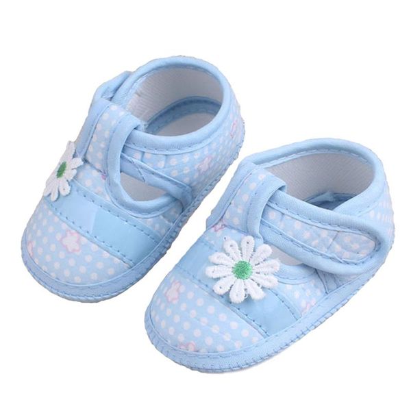 

first walkers infant born baby boy girl floral print anti-slip prewalker soft soled-shoes cotton shoes