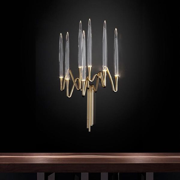 

modern indoor led wall lights gold lamp for bedroom decor living room sconce loft bar corridor light luminaire lamps