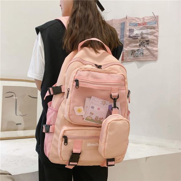 

backpack women's student schoolbag boys and girls travel bag 2021 fashion