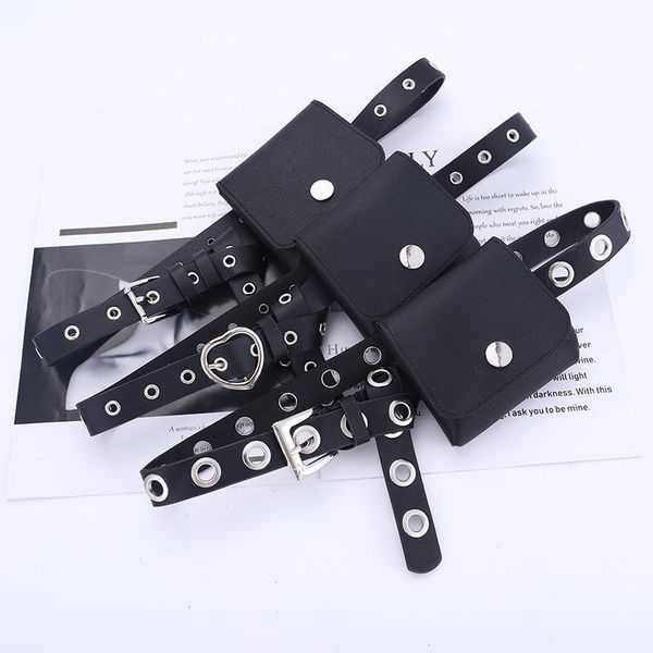 

waist bags women belts leather ladies pack dress skirt decoration small fanny