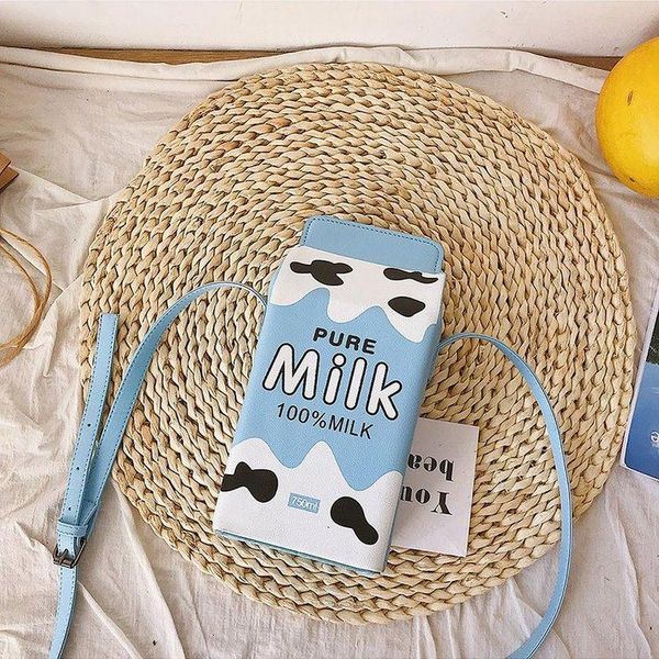 

evening bags qyahlybz summer printed fruit pu small satchel girls cute cartoon strawberry banana milk shoulder bag women crossbody