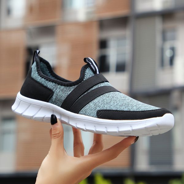 

womens mens trainer sports running shoes gray black blue red white sunmmer thick-soled flat runners sneakers code: 12-7696, White;red