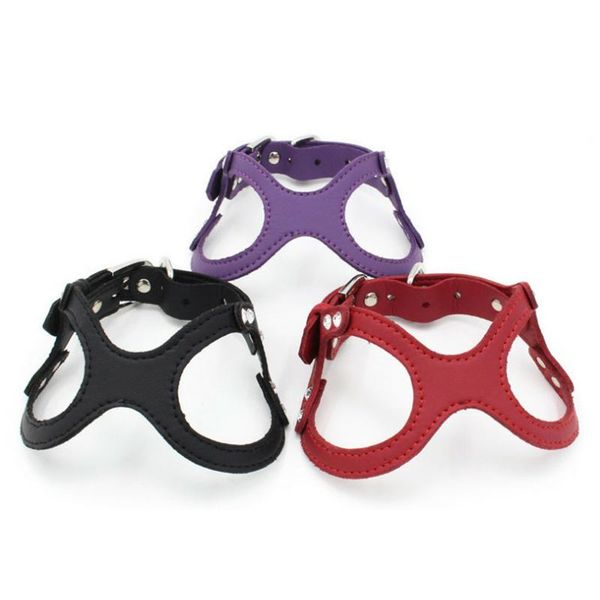 

dog collars & leashes pet leather vest leash set rhinestones stylish comfortable adjustable collar