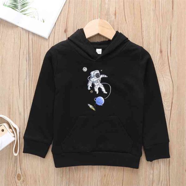 

baby / toddler astronaut hooded long-sleeve pullover 210528, Black