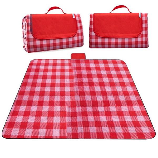 

moisture resistant pad picnic tent cloth multifunction stripe camping mat outdoors travel outdoor pads