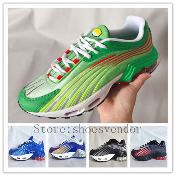 

tn 3 iii tuned plus 2.0 running shoes man trainer chaussures triple white black hyper blue green og neon mens womens plus2 sports sneakers a, White;red