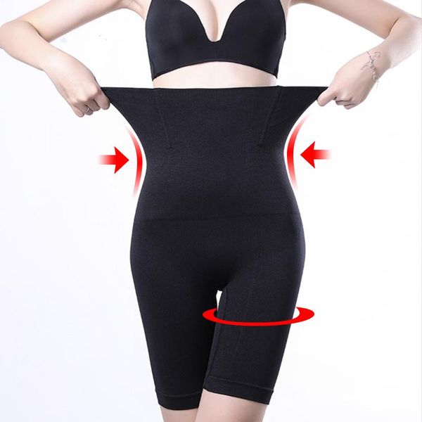 

women's shapers bulifter control panties seamless women high waist trainer slimming lingerie tummy pant shapewear underwear body shaper, Black;white