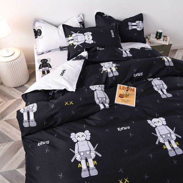 

blue star simple 4-piece bedding single double boys quilt dormitory 1.2m 3-piece