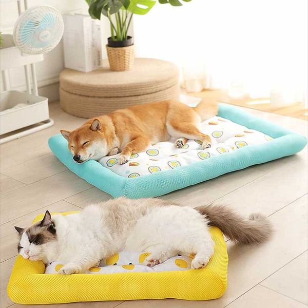 

kennels & pens summer sleeping mat dog beds cooling pad washable cushion puppies cat accessories sofa for small medium large pet product
