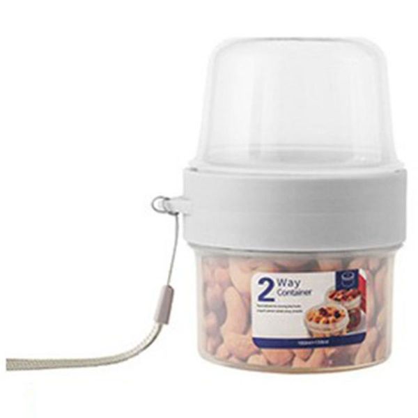 

storage bottles & jars 2-layer sealed box yogurt cereal container transparent fresh keeping food reusable bottle