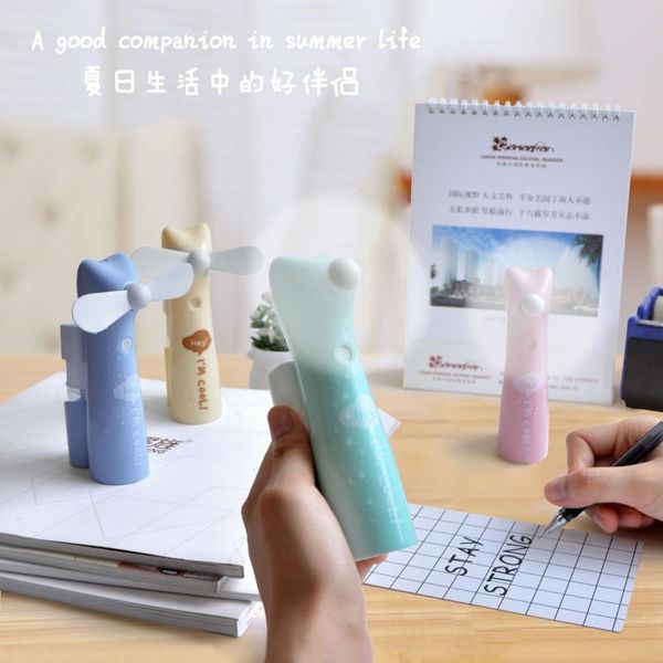 

electric fans 2021 creative spray usb fan mini portable charging cute fashion
