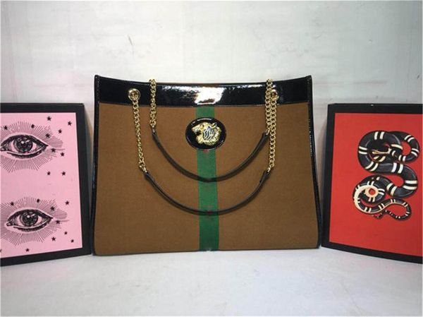 Bolsas de desenhista bolsas de luxo com pedaços de cadeia de peças senhoras bolsa de ombro de couro listra tigre cabeça bolsa menor bolsa de bolsa