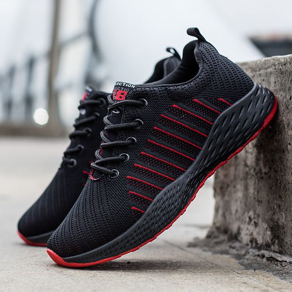 

autumn trend male vulcanize shoes trainers mesh breathabl slip on canvas shoes walking men flats sneakers soft men running shoes