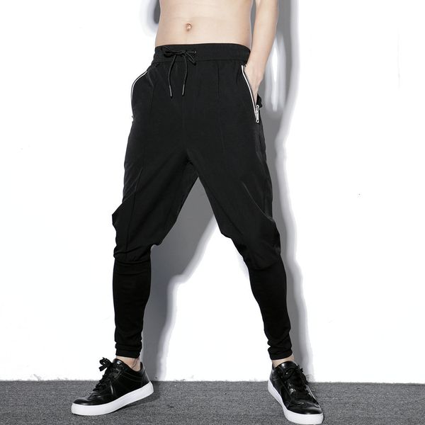 

pant fashionable darkly style men jogger trousers autumn hip hop male streetwear multi-pocket black sweatpants pencil pants s-xxl