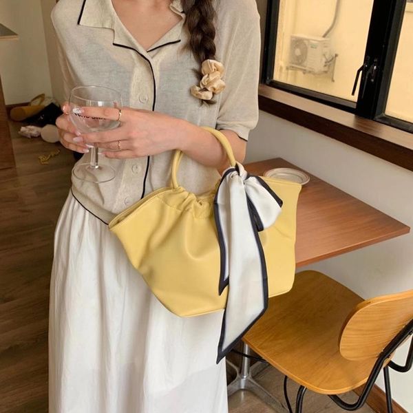 

evening bags soft pu leather 2021 handle crossbody bag for women's clutch straw fashion ladies shoulder bucket female handbag