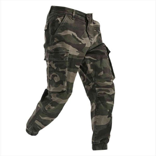 

streetwear army tactical washing women pant loose green camouflage beam cargo men casual tooling 29 40, Black