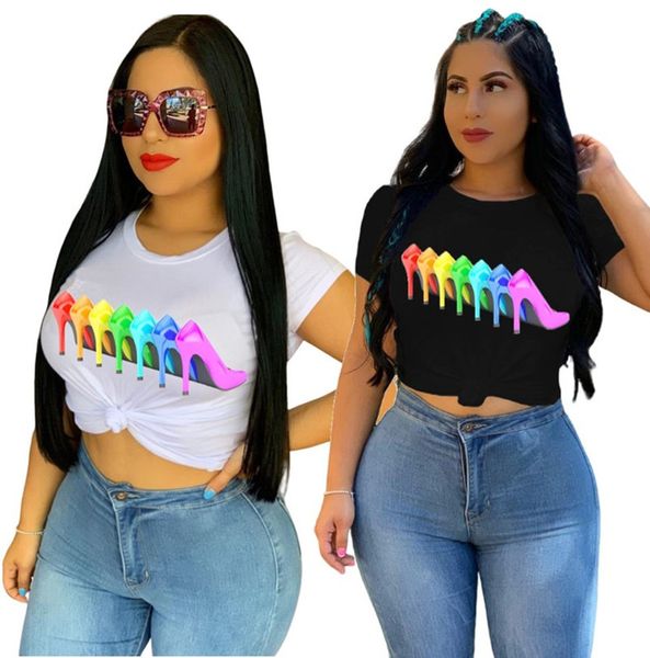 

women shirt casual t solid color shirts crew neck tee fashion spring summer clothing streetwear short sleeve print tank 2655, White