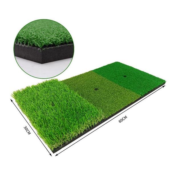 

golf training aids practice mat artificial lawn grass rubber pad backyard outdoor hitting durable #42