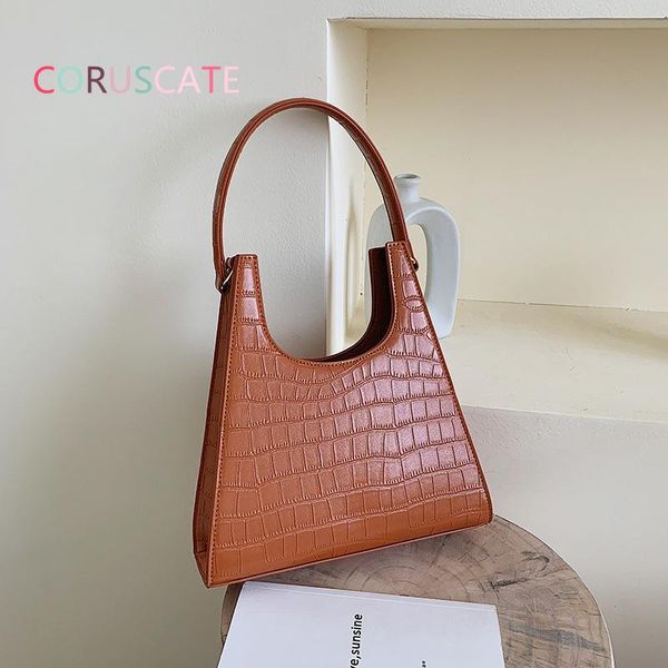 

evening bags luxury designer handbag korean fashion stone pattern short handle women shoulder bag solid simple female's portable shoppi