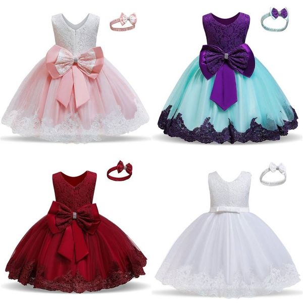 

kids dress for girls summer dresses for party and wedding christmas clothing princess flower tutu dress children prom ball gown 39 y2, Blue